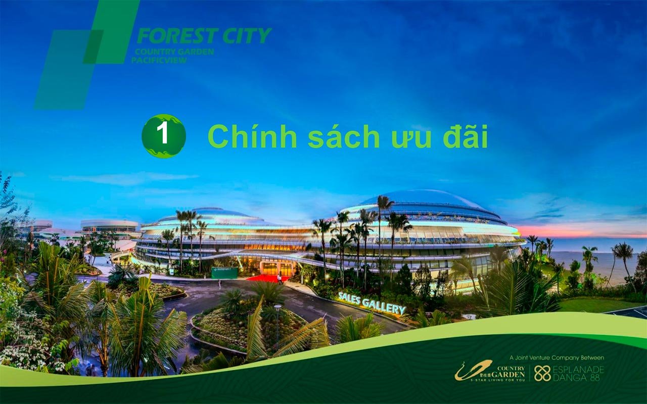 Chính sách ưu đãi vượt trội của Forest City Malaysia