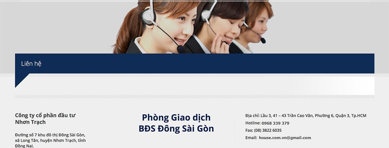 Liên hệ với Đông Saigon New City
