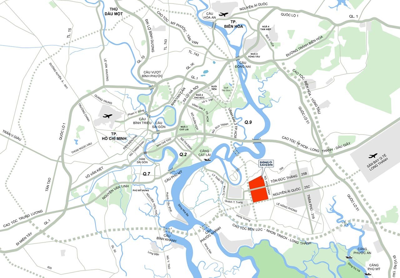 Dự án Đông Saigon New City nằm ở đâu?