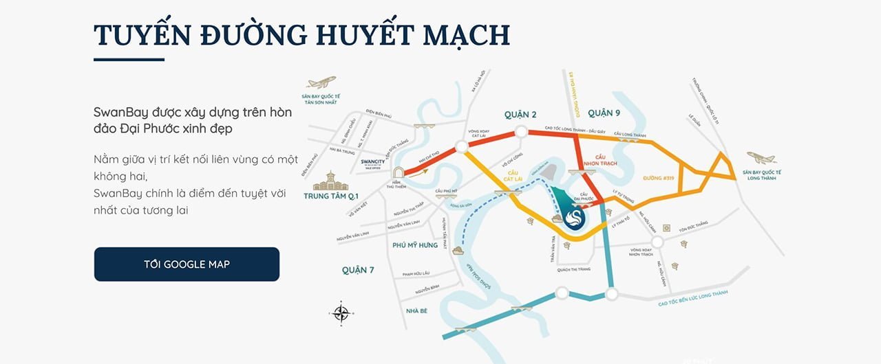 Vị trí dự án Swanbay City Đồng Nai