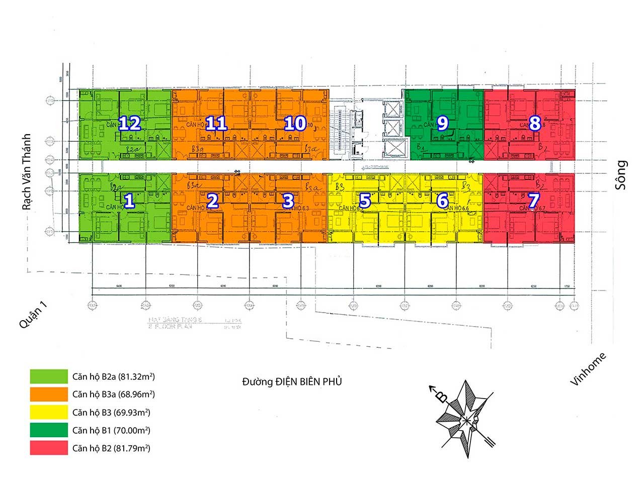 Bán căn hộ 152 Điện Biên Phủ Quận Bình Thạnh
