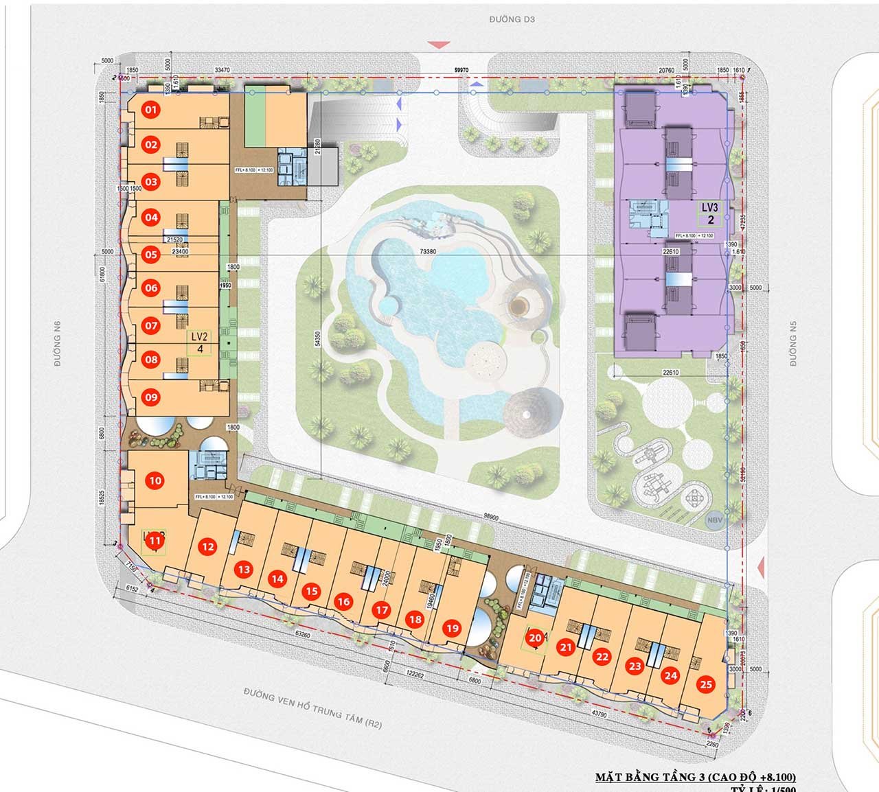 Nhà phố Thủ Thiêm Lake View cho thuê