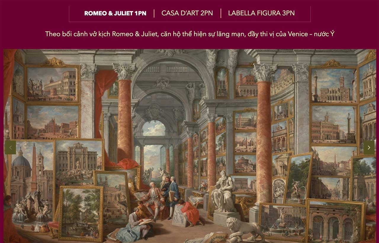 Thiết kế của căn hộ Rome Diamond Lotus