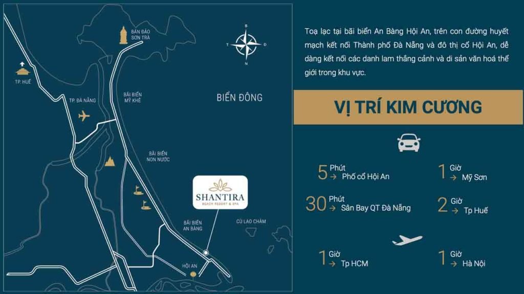 Vị trí dự án Shantira Hội An
