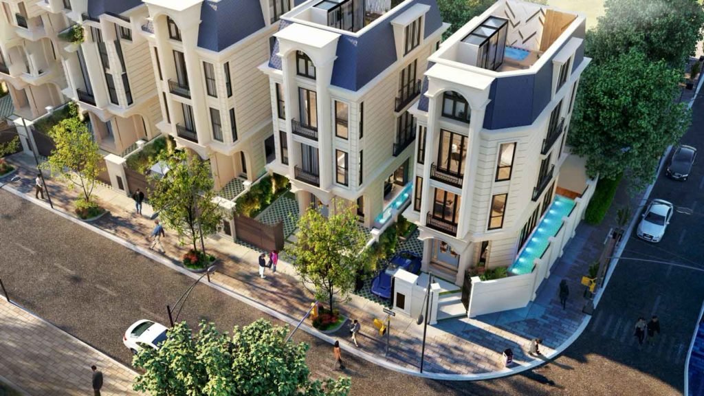 Hình phối cảnh bên ngoài dự án