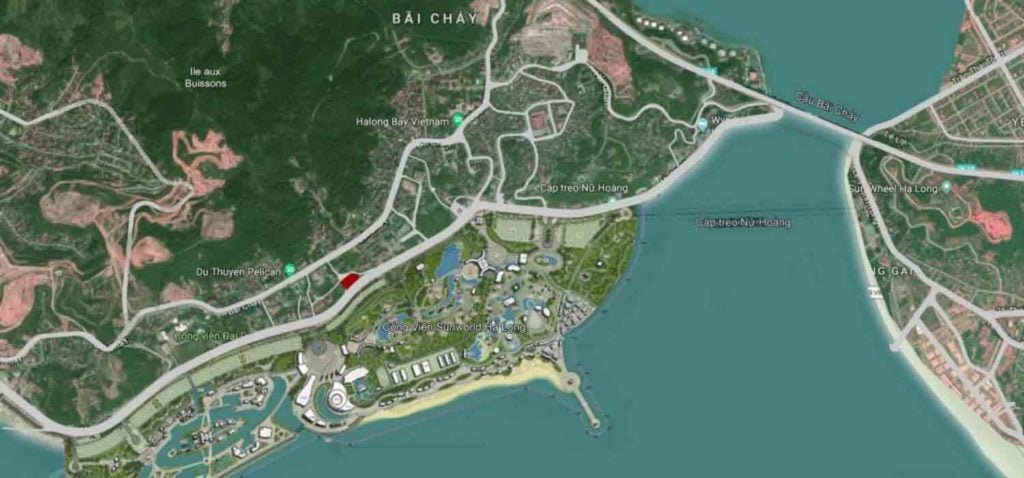 Vị trí dự án nằm ở thành phố Hạ Long
