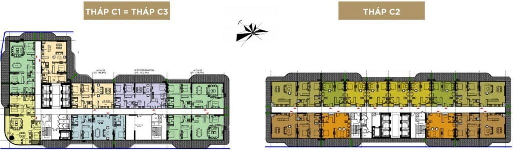Mặt bằng căn hộ Sunshine Continental tầng 13
