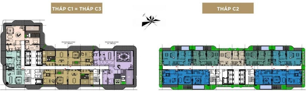 Mặt bằng tầng 24: Penthouse tầng 1