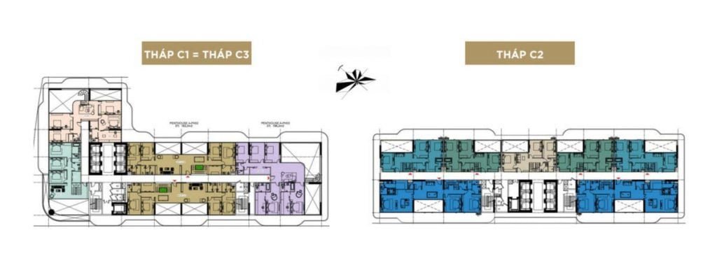 Mặt bằng tầng 25: Penthouse tầng 2