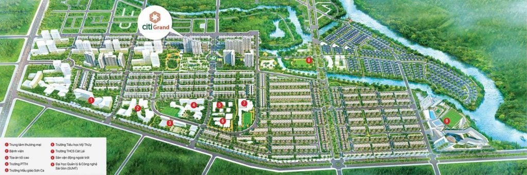 Phổi cảnh khu tiện ích dự án trong khu dân cư Cát Lái
