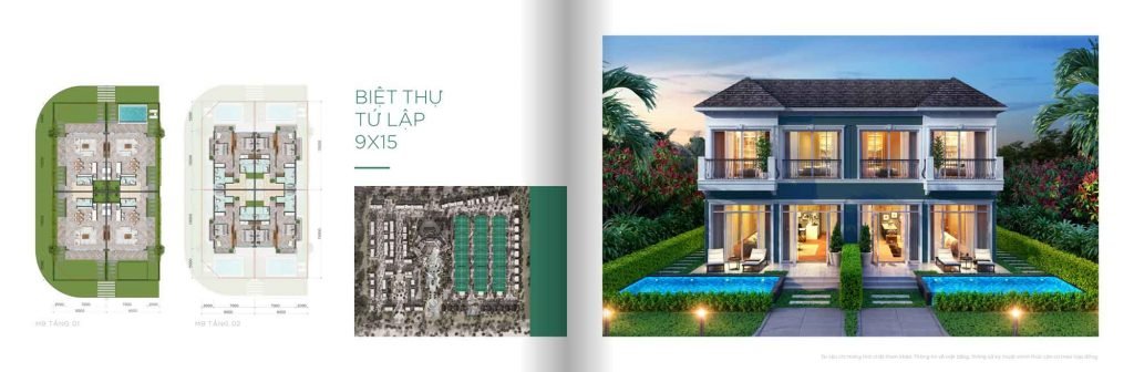 Mặt bằng biệt thự tứ lập