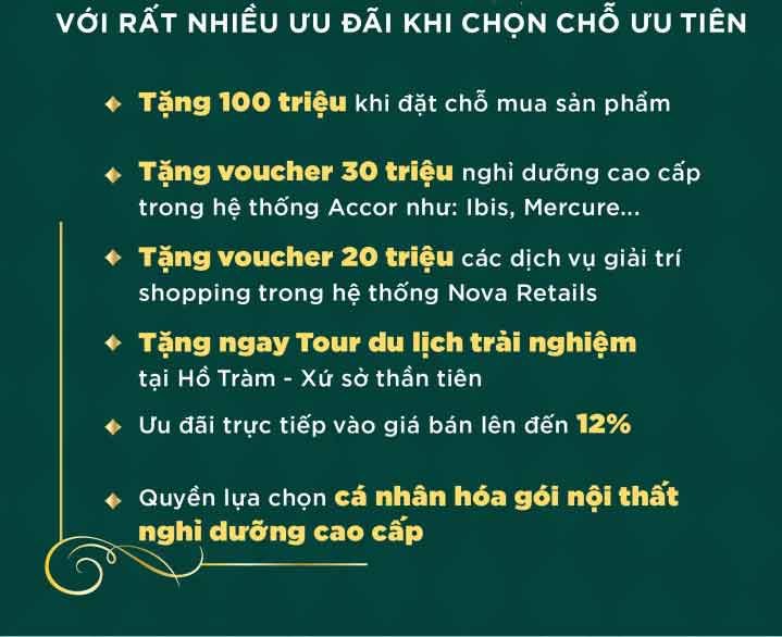 Booking mua Biệt thự Wonderland Hồ Tràm ngay hôm nay