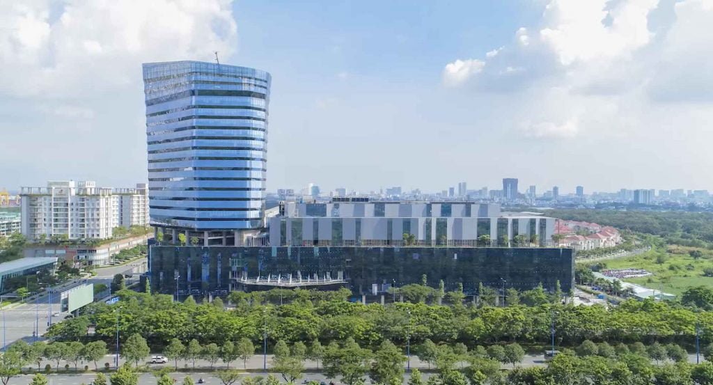 Hình ảnh thực tế cao ốc văn phòng Sofic Tower tháng 8-2020