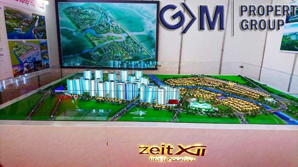 Nhà mẫu Thủ Thiêm Zeit đang được xây dựng