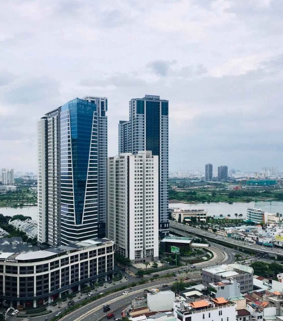 Hình ảnh thực tế cụm khu dân cư trên đường Nguyễn Hữu Cảnh