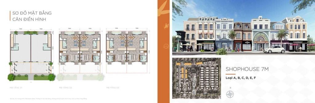 Mặt bằng Shophouse Type A
