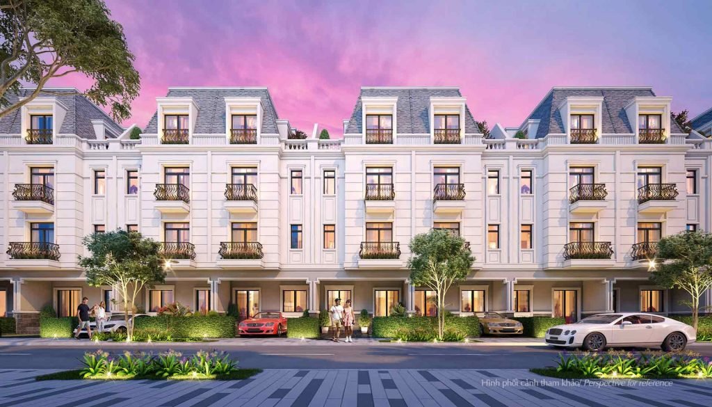 Hình phối cảnh khu nhà phố Amelie Villa Phú Mỹ Hưng