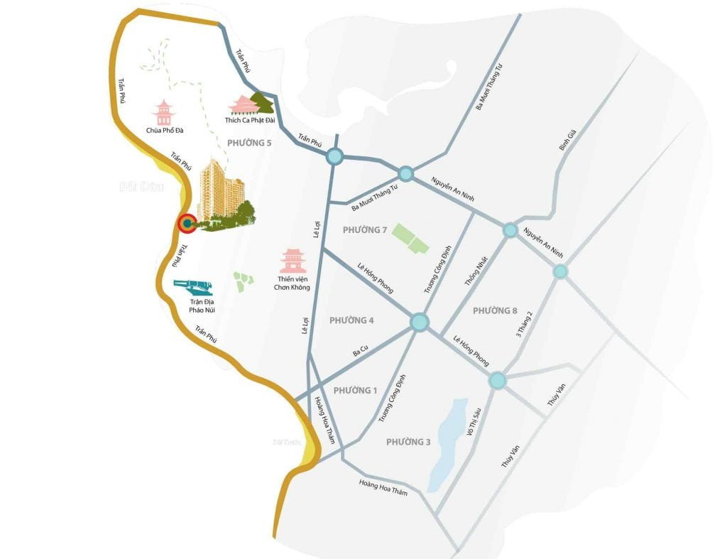 Vị trí dự án Oyster Gành Hào