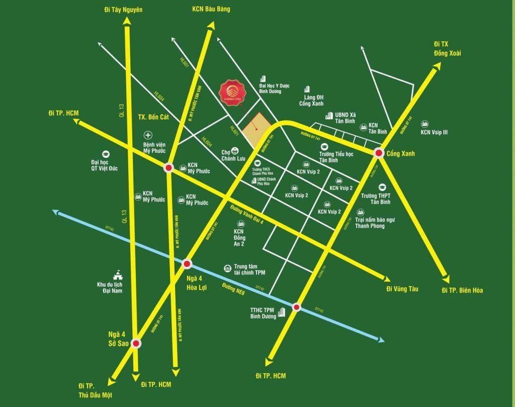 Bản đồ vị trí khu đô thị