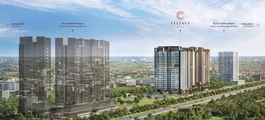 Toàn cảnh dự án Celesta của Keppel Land và Phú Long tại Nam Sài Gòn