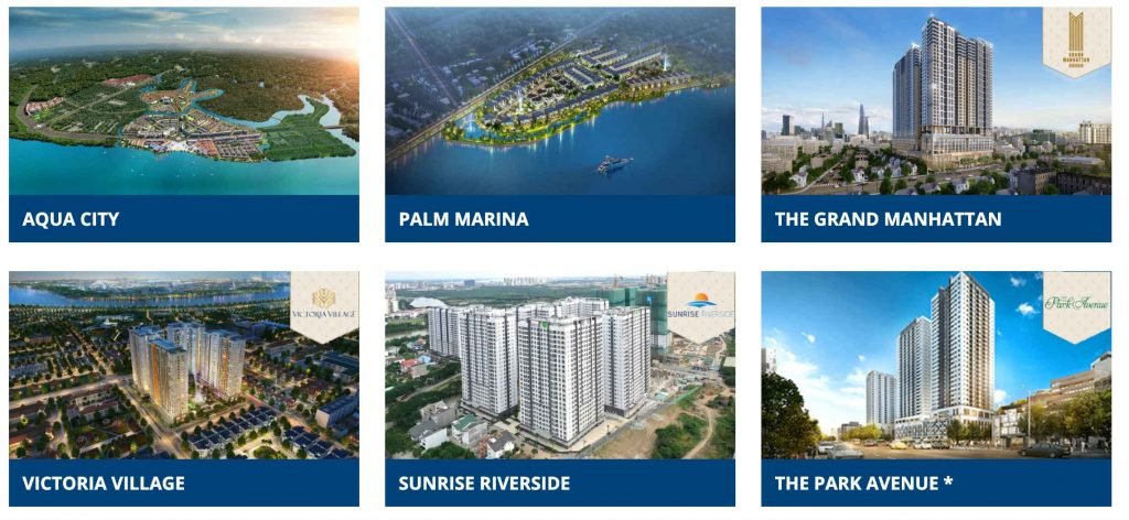 Danh sách các dự án Novaland đã bàn giao trong năm 2020