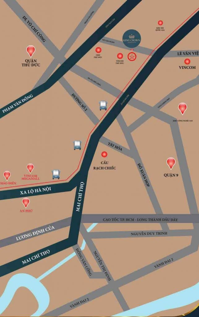 Vị trí dự án King Crown Infinity