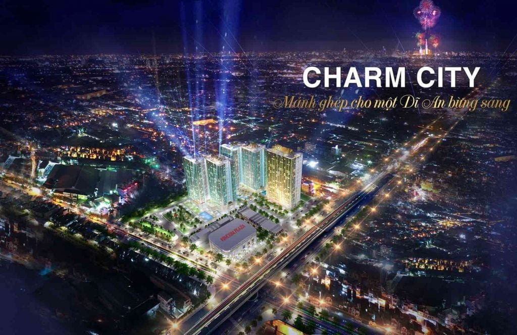 Hình phối cảnh dự án Charm City Bình Dương