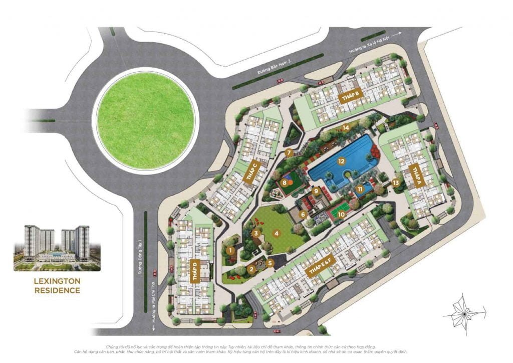 Mặt bằng căn hộ The Palace Residence