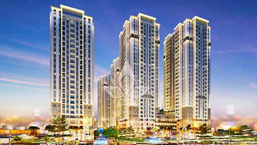 Tổng quan dự án là 7 tòa tháp căn hộ cao 24-29 tầng