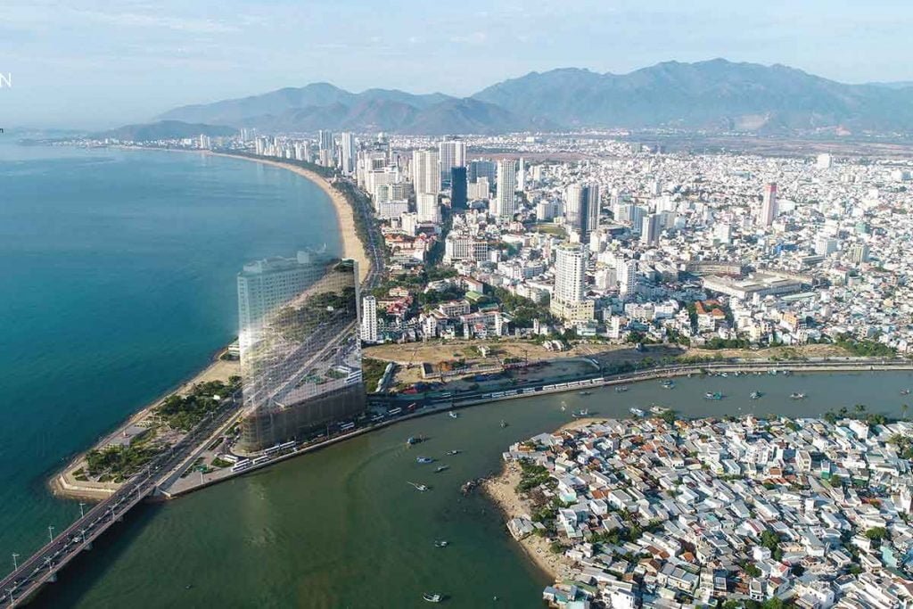 Hình thực tế vị trí dự án The Aston Nha Trang