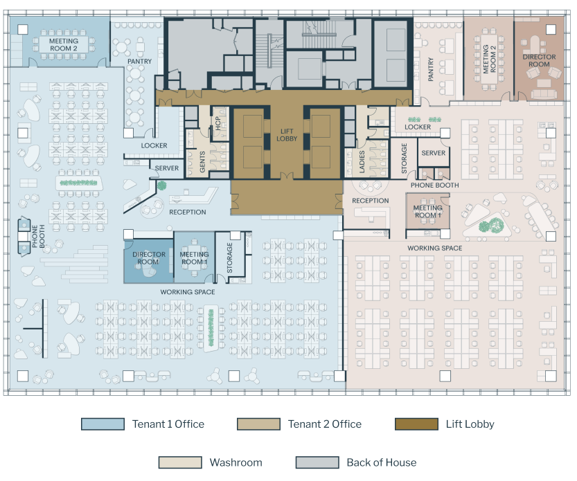 chia 2 người thuê