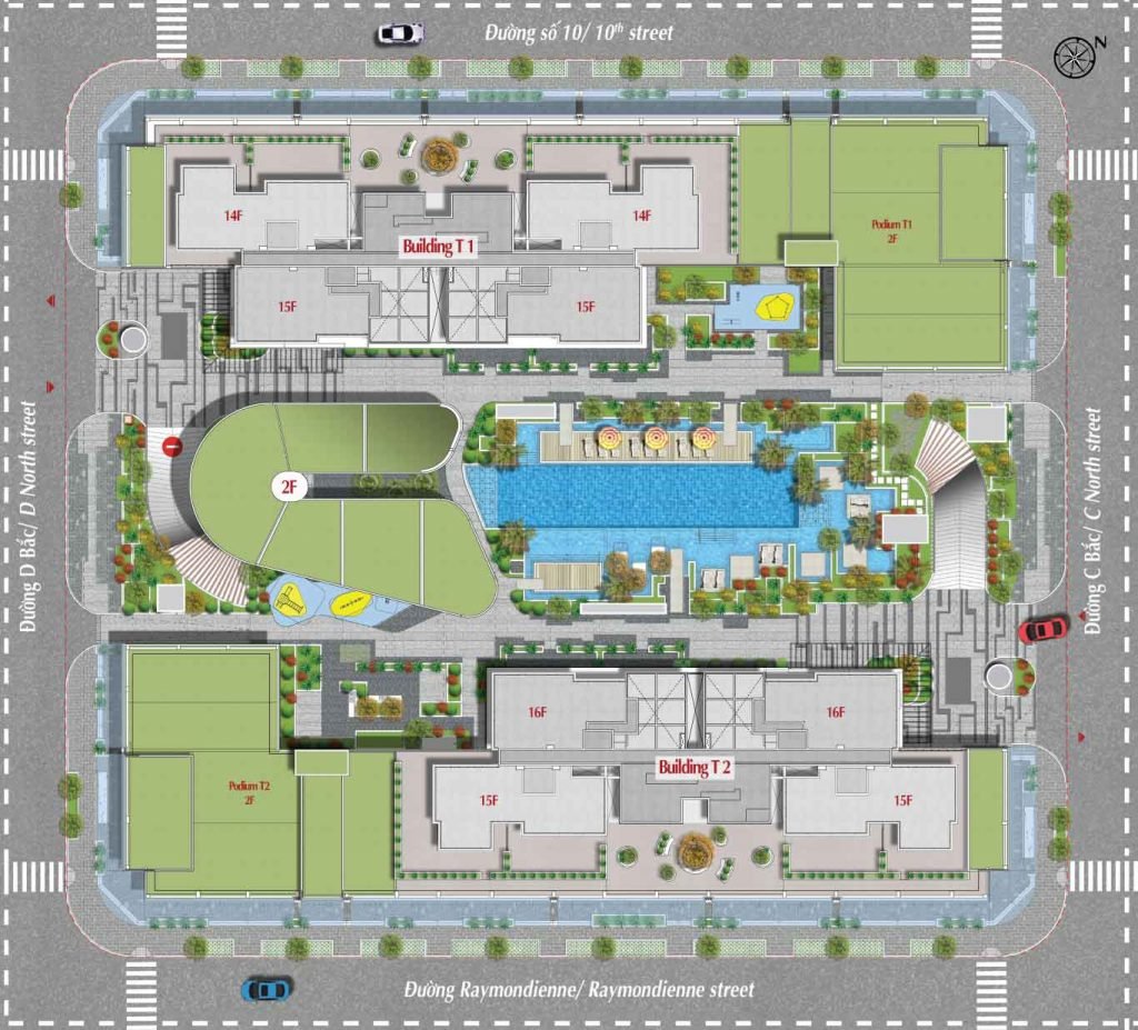 Mặt bằng tổng thể của dự án