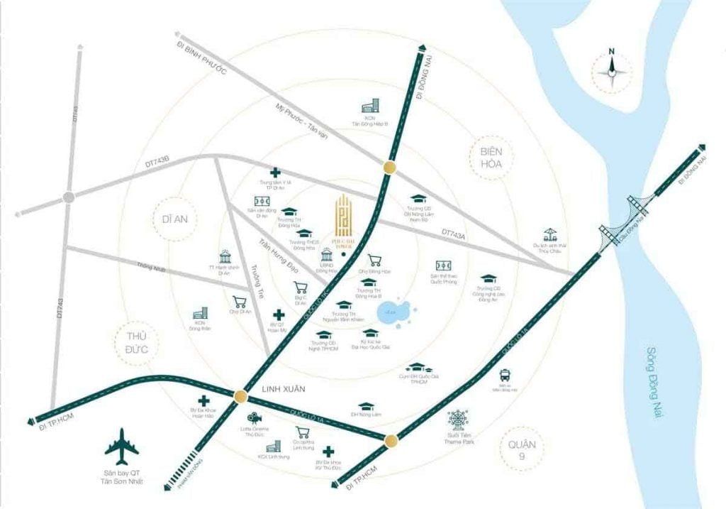 Các dịch vụ tiện ích ngoại khu dành cho cư dân dự án