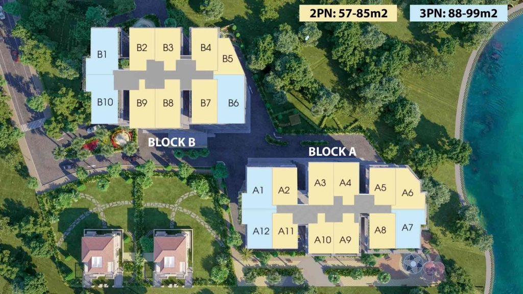 Mặt bằng căn hộ Paris Hoàng Kim