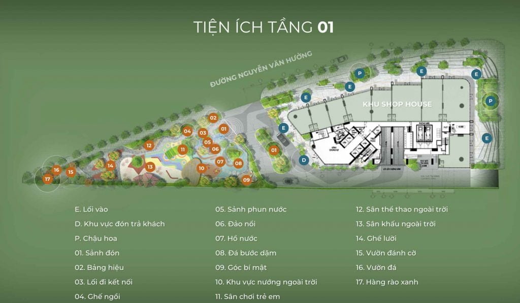 Tiện ích tầng 1