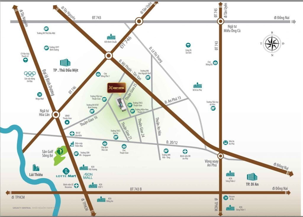 Dự án sở hữu vị trí trung tâm tại thành phố Thuận An