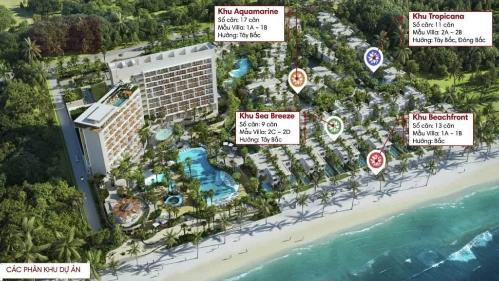 4 phân khu của Angsana Villa