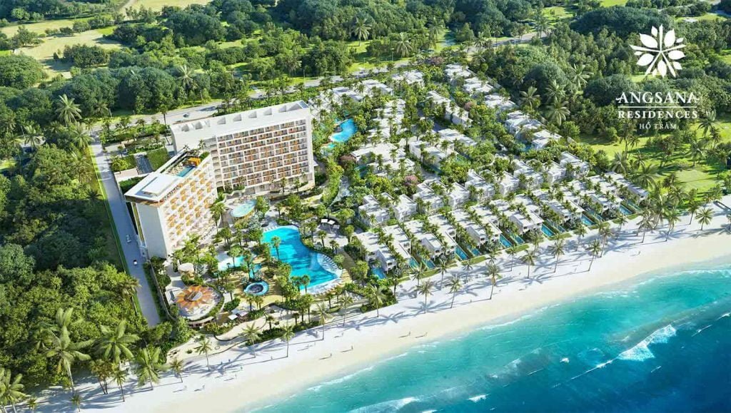 Hình ảnh về dự án Angsana Residences Hồ Tràm với 280m bờ biển Phước Thuận