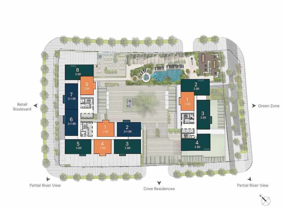 Mặt bằng căn hộ Narra Residences