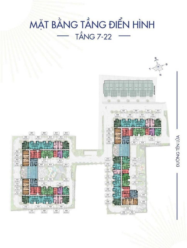 Mặt bằng dự án Moonlight Centre Point