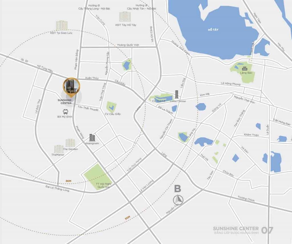 Vị trí dự án Sunshine Center