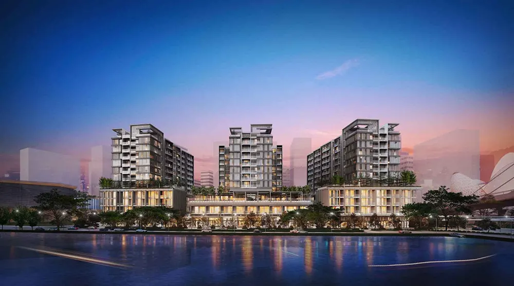 Hình phối cảnh 3 toà tháp căn hộ The Galleria Residence