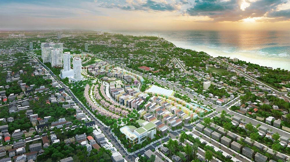 Hình phối cảnh khu đô thị Mũi Né Summerland tại thành phố Phan Thiết tỉnh Bình Thuận