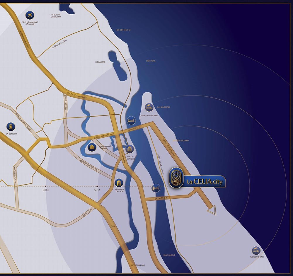 Vị trí dự án tại bãi biển đẹp nhất ở Quảng Bình