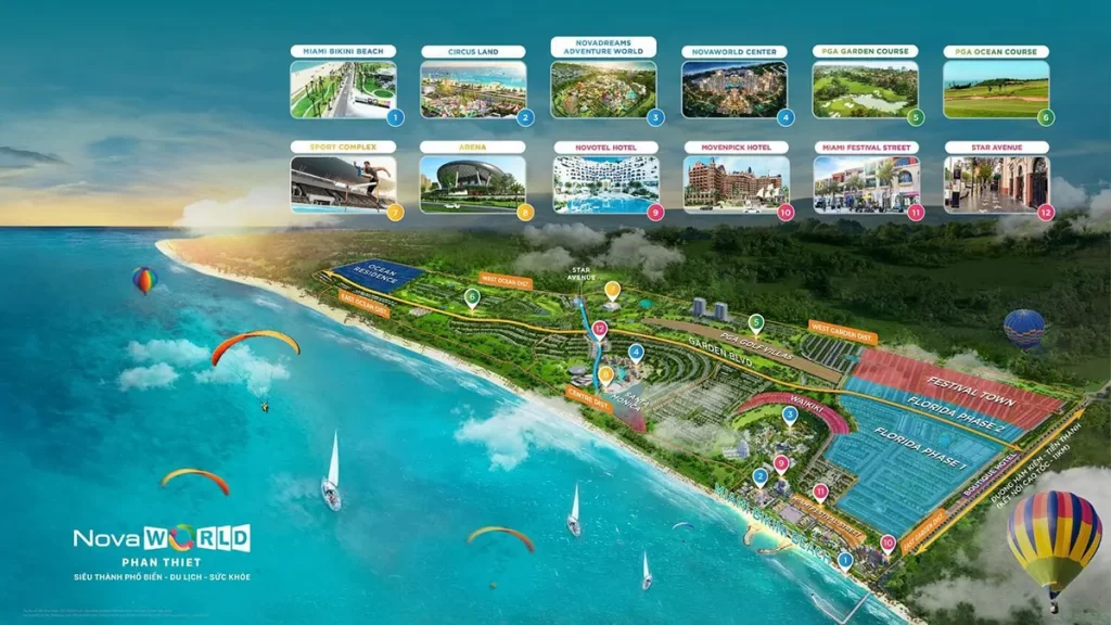 Hàng 100 tiện ích quốc tế tại Novaworld Phan Thiet