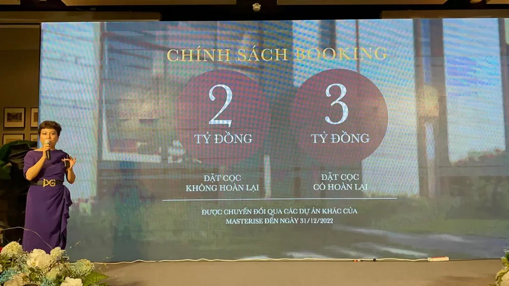 Khách hàng được lựa chọn 1 trong 2 chính sách booking mua The Rivus