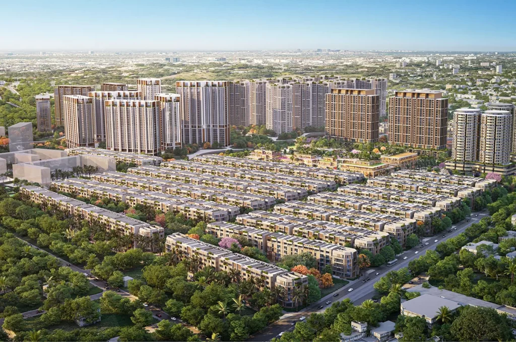 Hình phối cảnh khu Biệt thự The Global City Thủ Đức