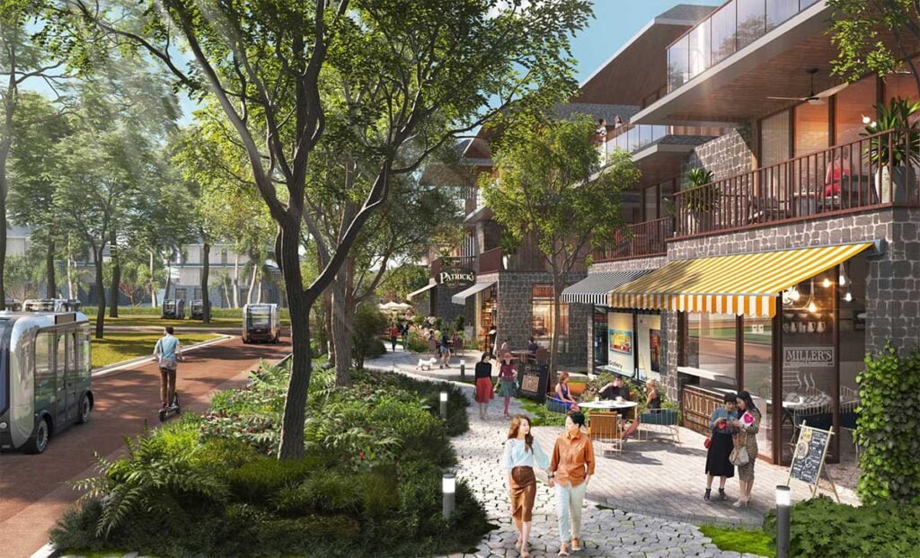 Hình mình hoạ khu Shophouse