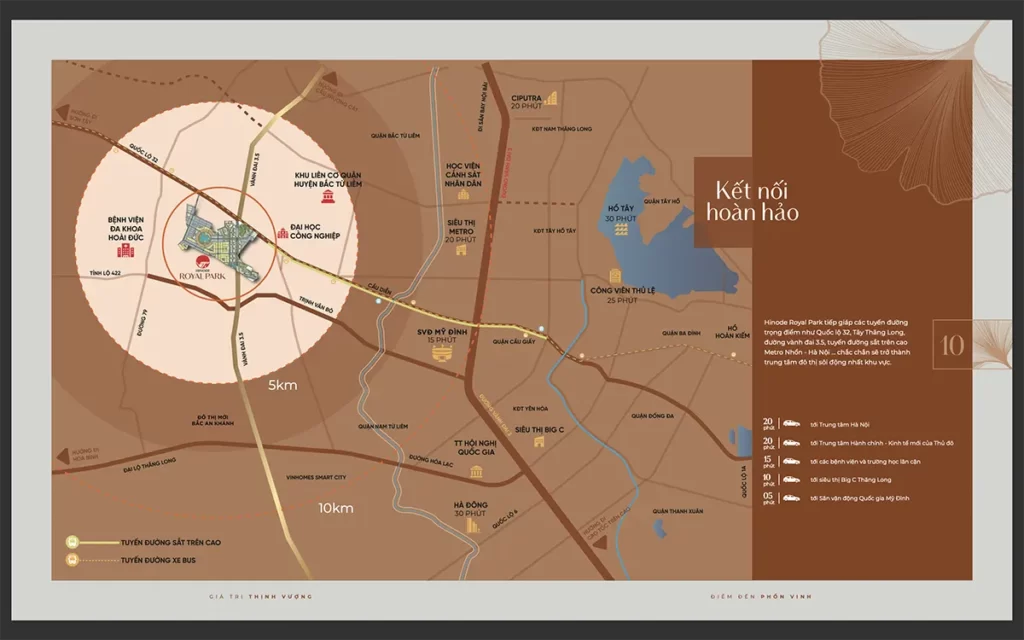 Bản đồ vị trí khu đô thị ở Hoài Đức