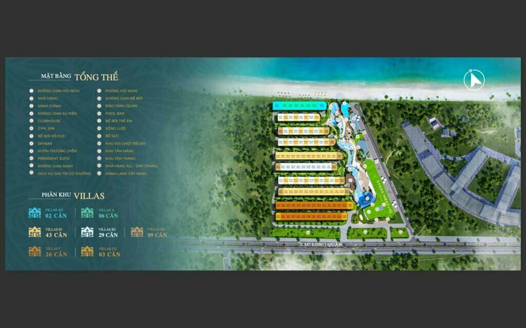 Mặt bằng tổng thể dự án Grand Mercure Hội An